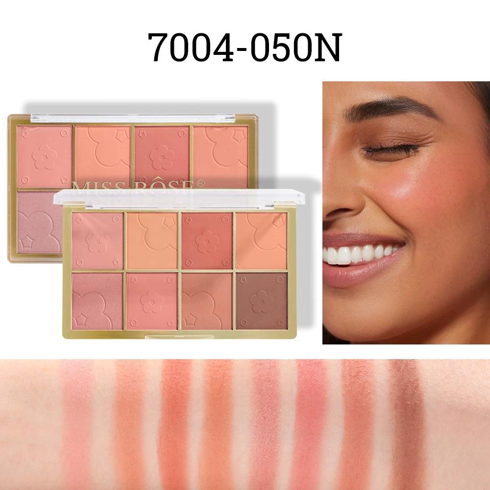 Missrose8 Color Blush Rouge Eye Shadow Waterproof Sweat-Proof Complexion Improvement Natural Three-Dimensional a Plate of Multi-Purpose Bronze