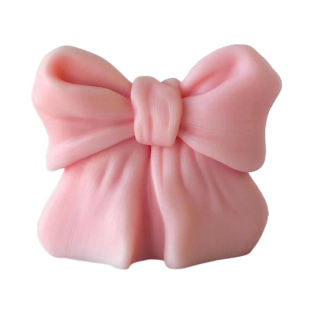 Cross-border Semi-handmade Craftsmanship Can Add LOGO Smokeless Aromatherapy Ornaments Bow Soy Wax Aromatherapy Candle