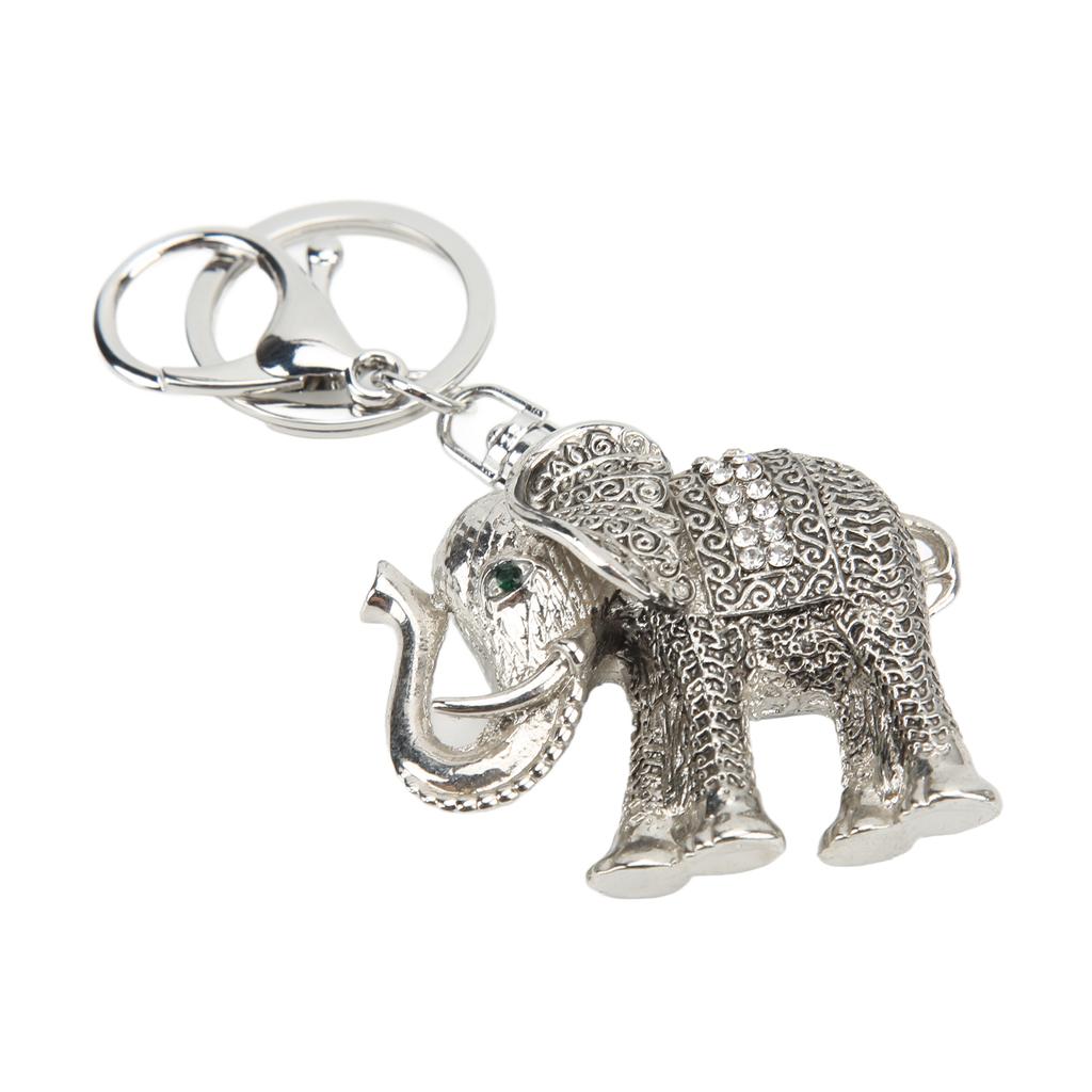 Elephant Keychain Electroplate Retro Keychain Good Luck Environmental Friendly Elephant Key Chain Cute Keychain for Birthday