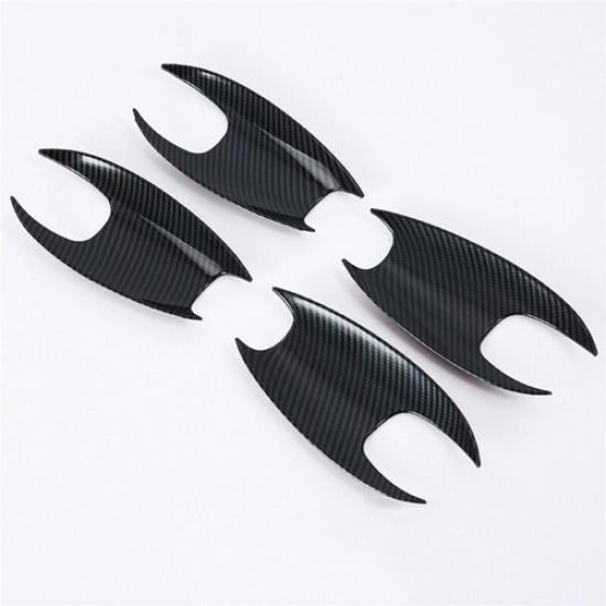 Carbon Fiber 4PCS Exterior Door Handle Bowl Cover Trim For BMW X3 G01 2018-2022