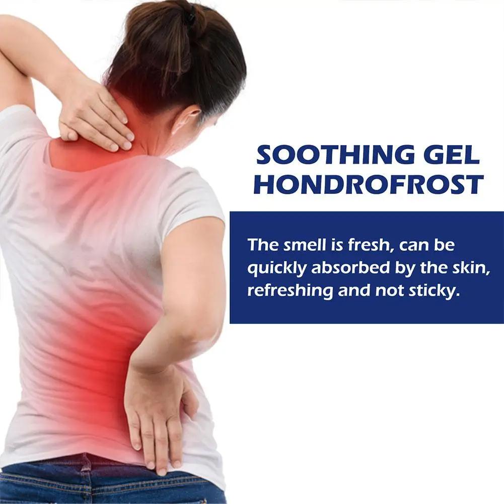 Hondrofrost Beruhigendes Gel, kühlende Schmerzlinderungswirkung, Gelenkschmerzölspray, Linderung von Knie- und Nackenschmerzen, Körpergesundheitspflege, Massagekörper, 120 ml