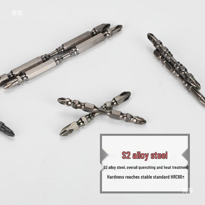 Universal Flexible Shaft Electric Screwdriver with Magnetic Double-Headed Cross Bits