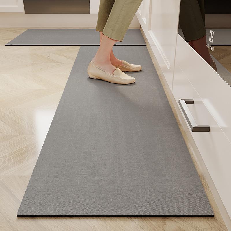Diatomite Clay Kitchen Carpet Anti-slip Oil-proof Water-absorbent Floor Door Anti-stain Wash-free Mat Home Decoration
