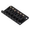 Hardtail Saddle Bridge 6 String 78mm Zinc Alloy Copper Electric Guitar Bridge for Replacement Black