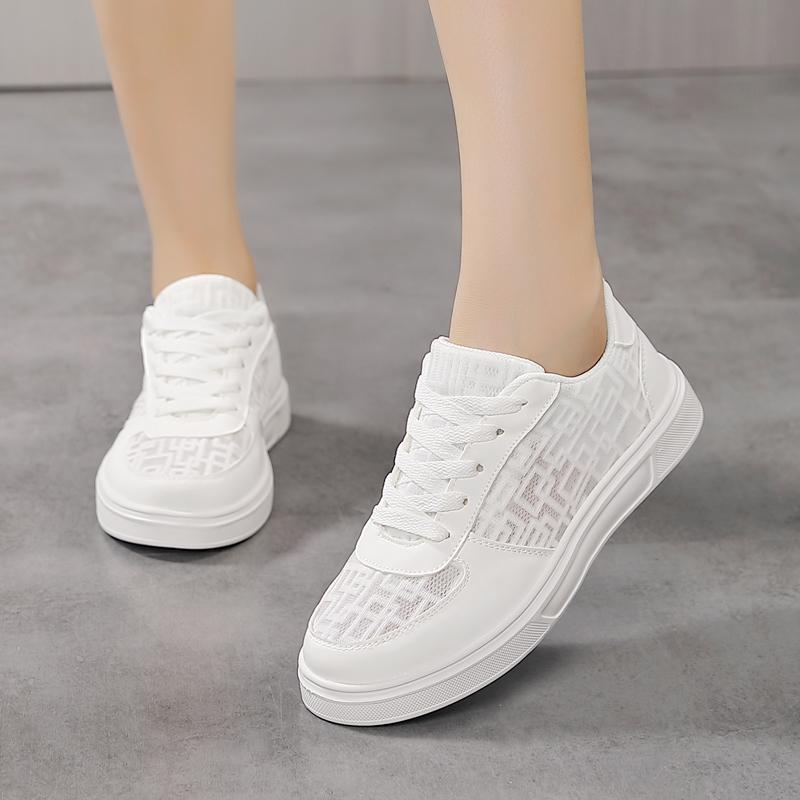 TUINANLE Scarpe da ginnastica da donna con plateau, stampa geometrica, in rete traspirante, scarpe sportive casual antiscivolo da donna