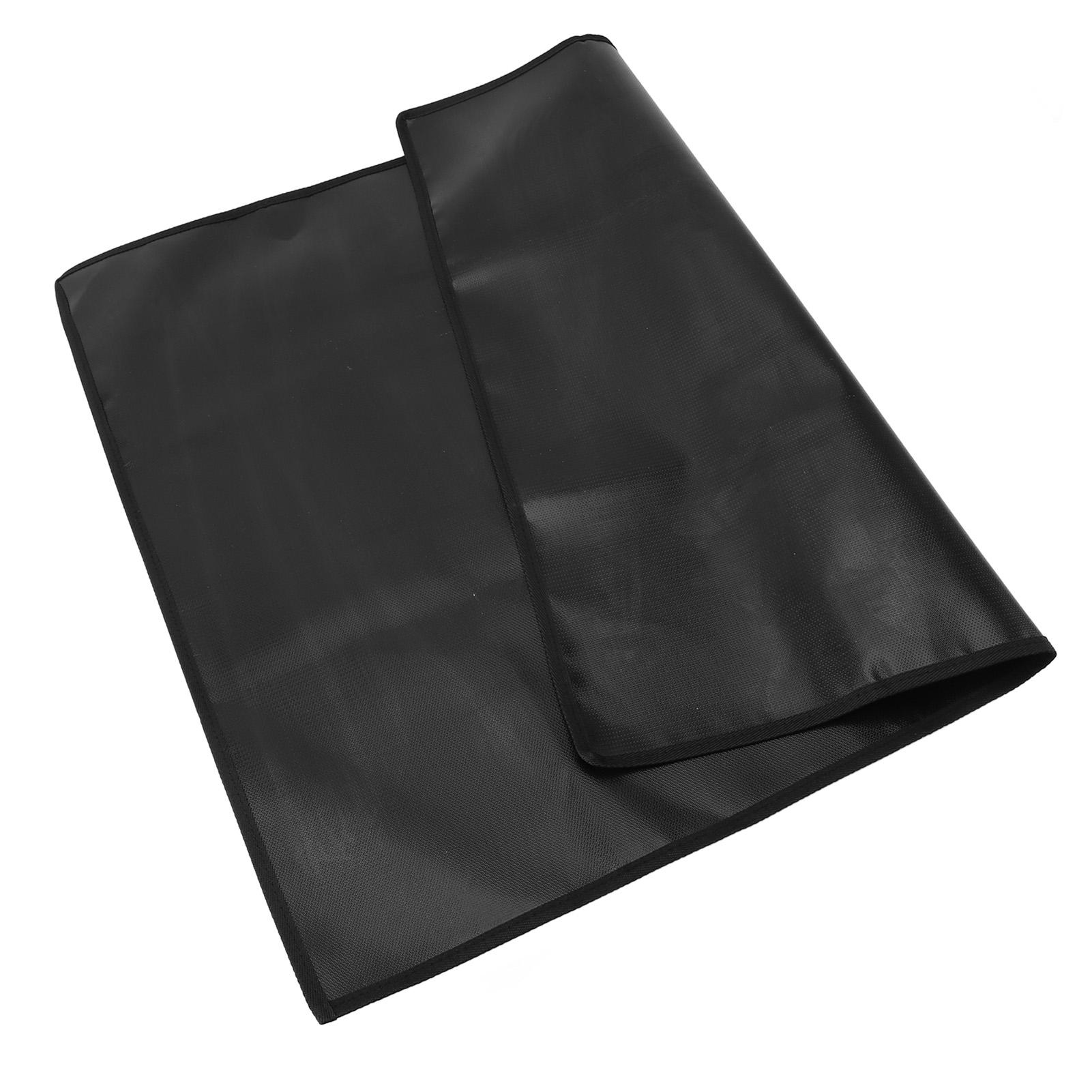 Under Grill Mat Double Sided Rectangular Silicone  proof Grill Pad for  place   Pit for Deck Patio Lawn