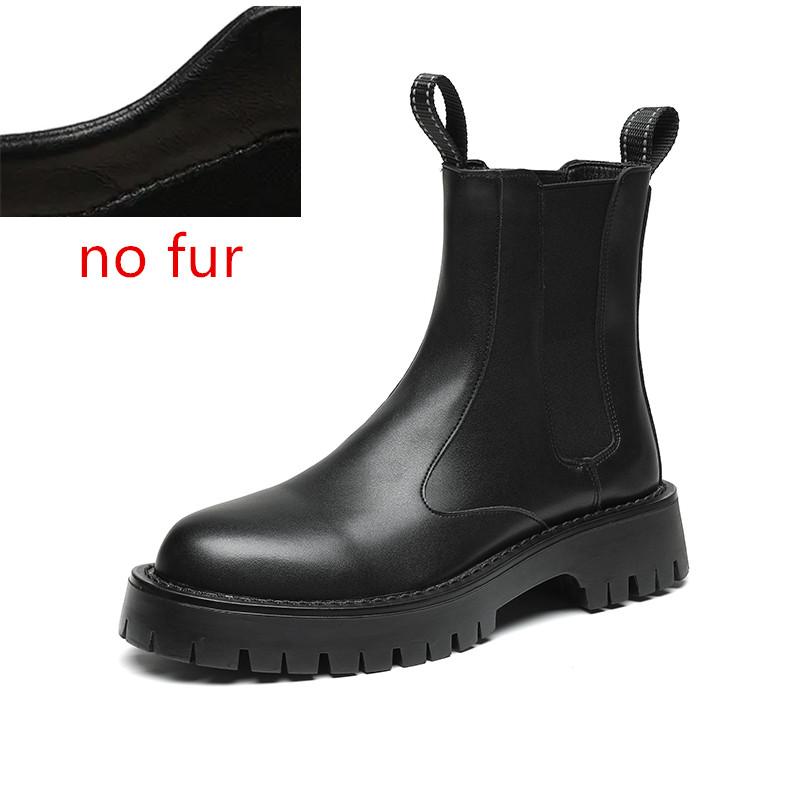 

Кожаные мужские ботинки, высокие, модные, декоративные, роскошные, дизайнерские, мужские, деловые, с круглым носком, элегантные, мягкие, теплые ботинки 6.5