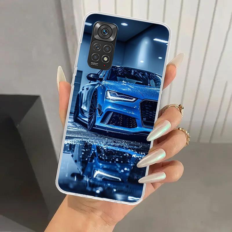 R-S 6 7 8 Sport Car Phone Case for Xiaomi Redmi Note 15 14 14S 13 12S 12 Pro 11S 11 Plus 11T 11E 10S Soft Funda Print Shell Redm