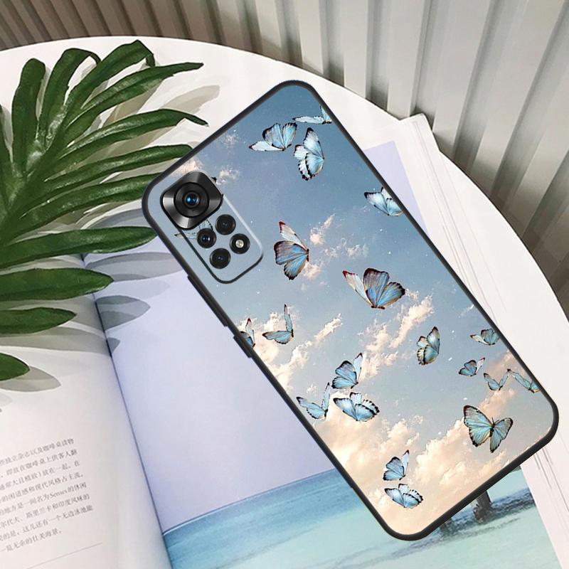 Butterfly Funda For Xiaomi Redmi Note 11 10 12 13 14 15 Pro Plus Case For Redmi 15C 10C 13C 12C 14C 15