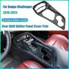 For 2015-2024 Dodge Challenger Gear Shift Shifter Panel Lever Transmission Selector Gearstick Carbon Fiber Cover Trim