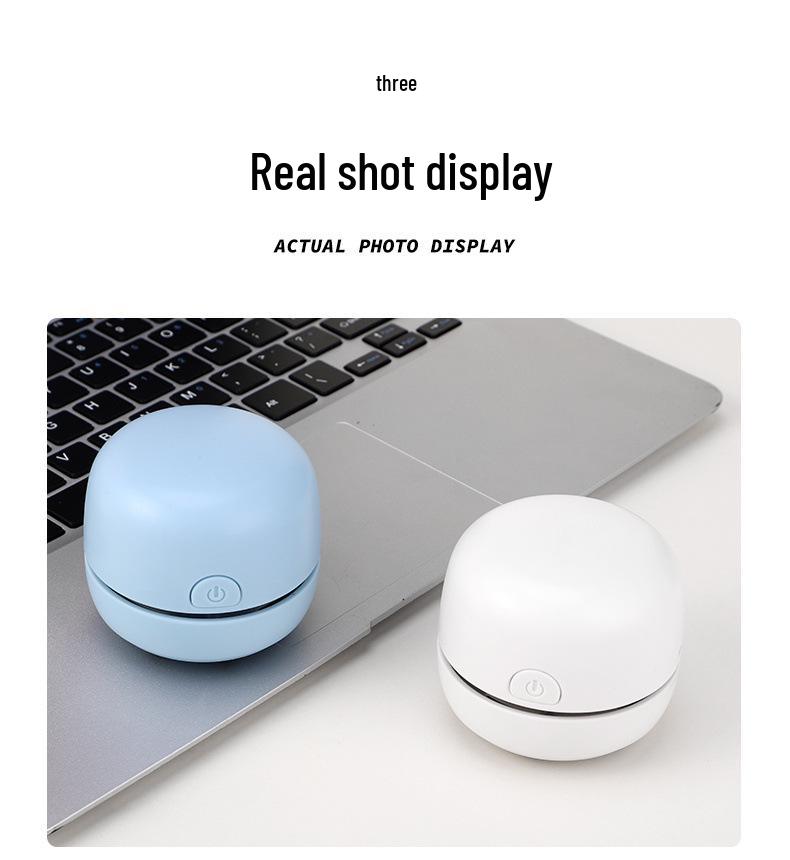 Wireless USB Rechargeable Desktop Vacuum for Pencil Shavings - Portable Dual-Use Cleaner for Study, Home, or Dorm