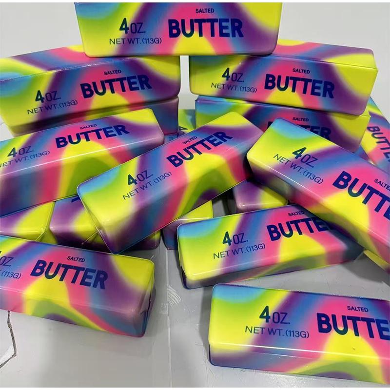Soft Squishy Butter Stick Slow Rebound Stress Ball Squeeze Toy Anti-stress Sensory Toy for Adults Party Games Christmas Gift