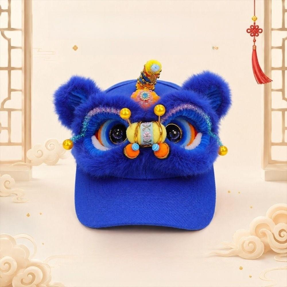 Versatile Style 3D Lion Dance Hat Lightweight Casual Beach Cap New Outdoor Sun Hat