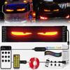 LED Truck Car Dynamic Devil Eye Light Board Windshield Rectangle Flexible Display Light DIY Programmable Bluetooth App Control