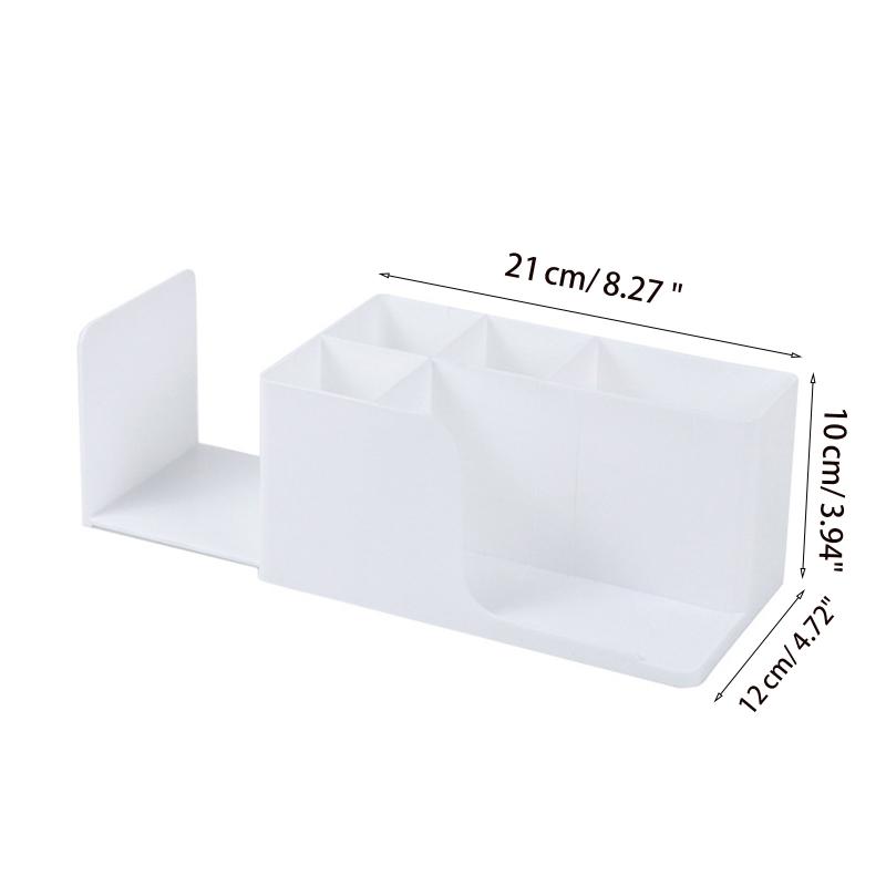 Multi-functional Storage Box Retractable Desktop Stationery Book Pen Holder Stand Cosmetics Makeup Tools Organizer
