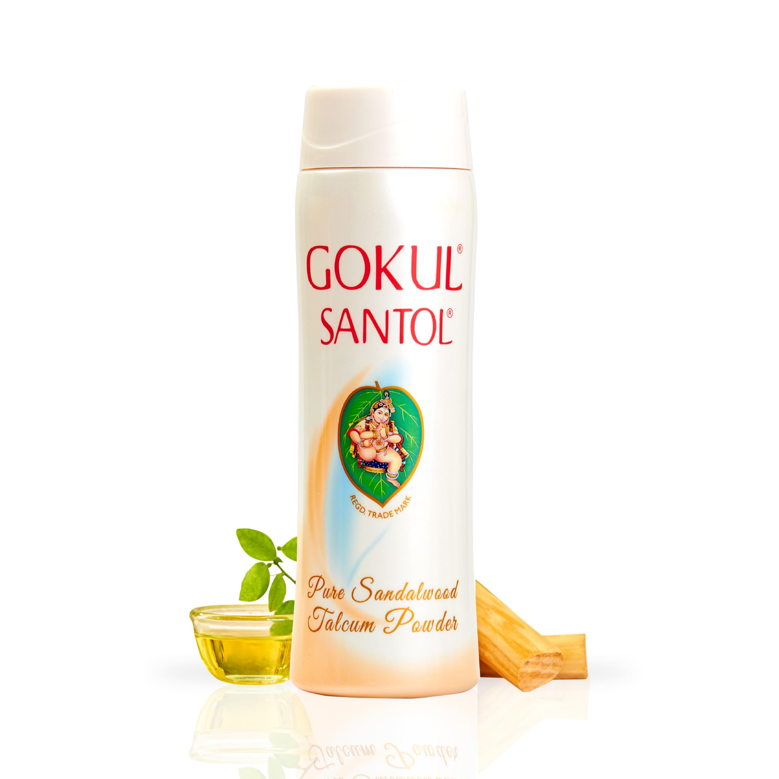 Pure Sandalwood Talcum Powder | 300g | Long-Lasting Soothing Fragrance | Natural Sweat & Oil Absorption | Refreshing & Healthy Glowing Complexion