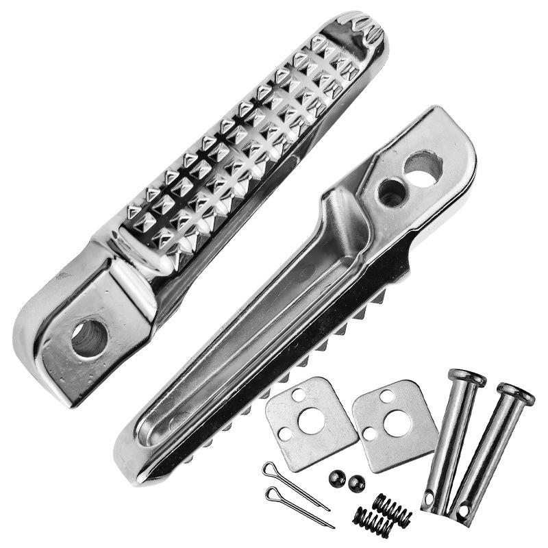 1 Pair Motorcycle Foot Pegs Footrests Black Pedals Aluminum Alloy Pedals Suitable For Most Motorcycles Wear-Resistant