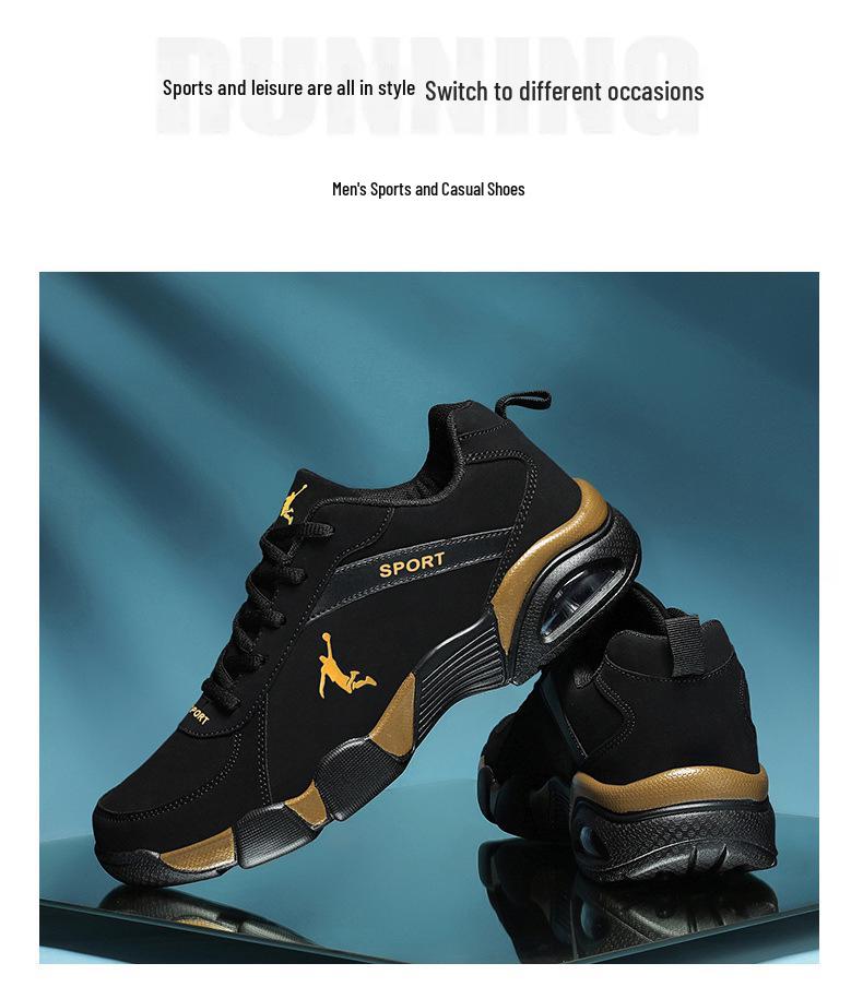 Kobe Brand Autumn/Winter Men's Non-Slip Plus Velvet Casual Travel Sneakers