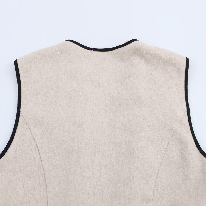 Kaslead New Women clothes Western Style Fashion With Belt Blended Midi Dress 3655939 052