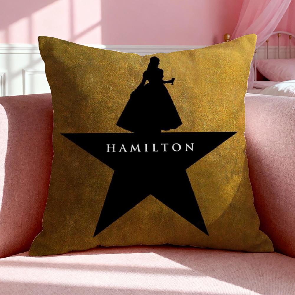 Horloge H-Hamilton Kussenhoes Ademende Linnen Kussensloop Zomer Geurloos Eco-Vriendelijk Onzichtbare Rits Wasbaar 50x50cm