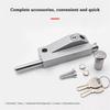 Framed Spring Revolving Door Latch Lock Stainless Steel Universal Floor Latch Open Mounted Ground Lock Bolt