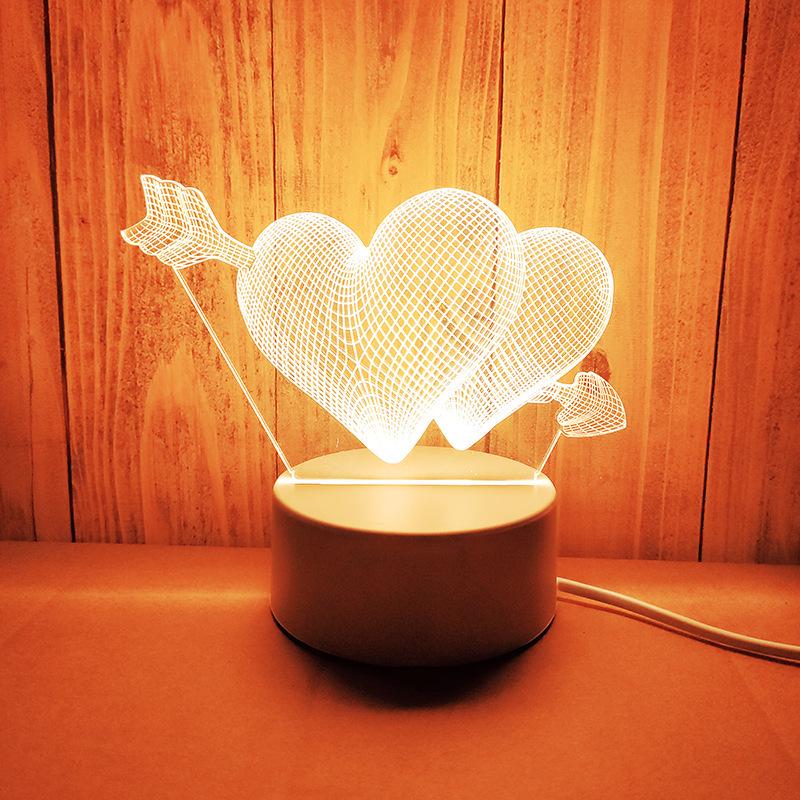 Creative 3D Cartoon Table Lamp – Children's Day Gift, USB Bedside Night Light