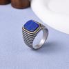Men's/Women High Quality 316LStainless Steel Onyx Stripe Rings Classic Fashion Trend Jewelry