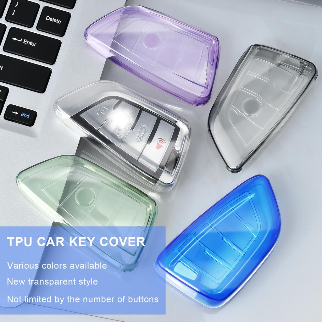 Tpu Transparent Car Key Fob Case Cover For Bmw X1 X3 X4 X5 X6 X7 Series 1 3 5 7 F15 F16 F48 E53 E70 E39 F10 F20 F30 G20 G30