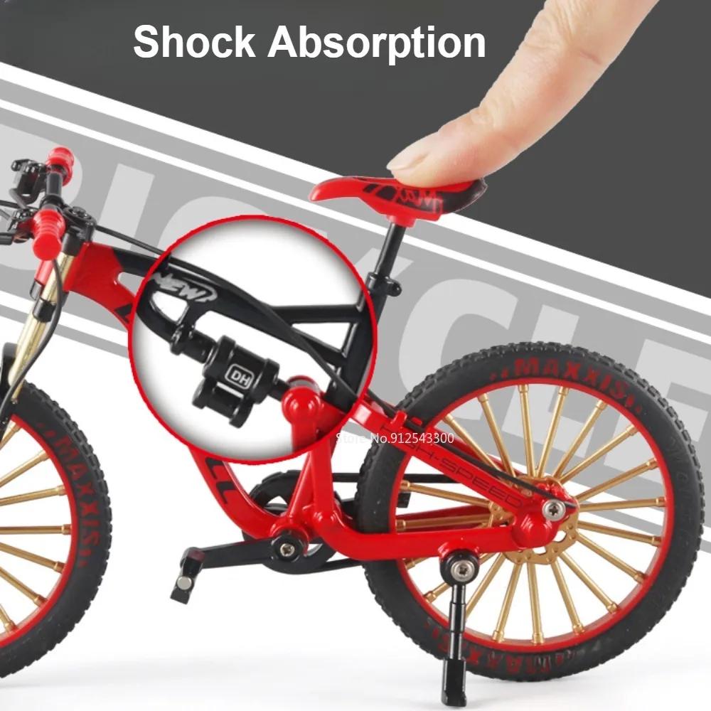 1:8 Yokuş Aşağı Dağ Bisikleti Model Oyuncak Araba Bağlantılı Direksiyon Amortisör Simülasyon Süsleri Çocuklar İçin Bisiklet Hediyeleri