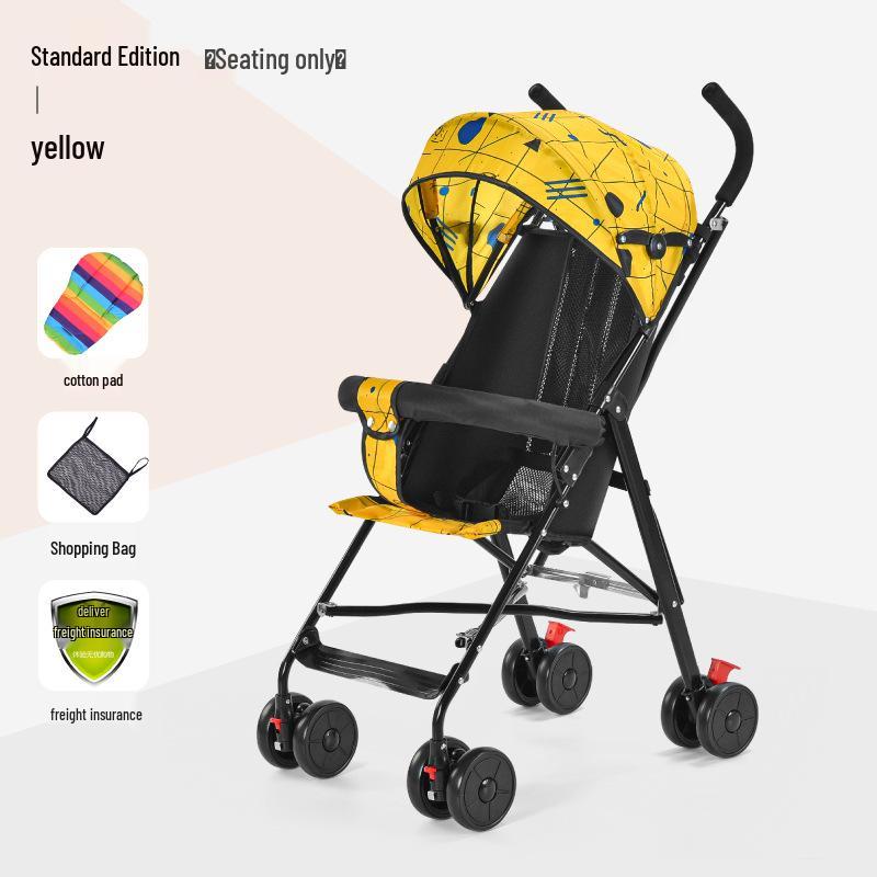 Lightweight Folding Baby and Toddler Umbrella Stroller with Recline Feature