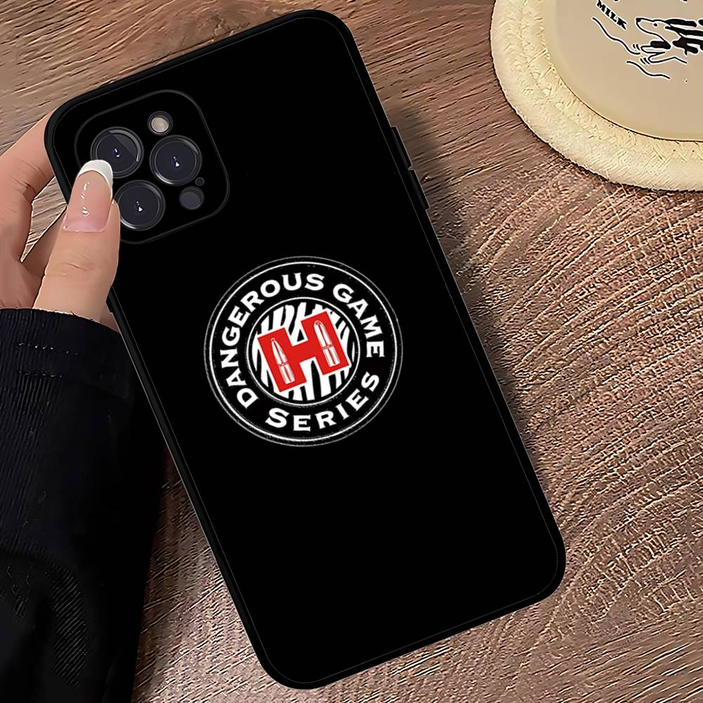 Hornady Logo For IPhone 17 16 15 14 13 12 11 Pro Max Plus Shockproof Black Soft Phone Cover