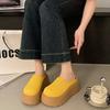 Thick-soled High-heeled Mesh Bag Head Half Slippers, Women's Summer Wear New One-pedal Single Shoes, Cool Slippers