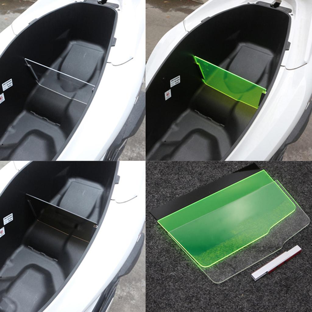 Motorcycles Trunk Divider Isolation Plate Compatible for PCX160 Durable Plexiglass Compartment Partition Increase Safety