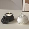 Silicone Skull Storage Jar Mold Suitable for Epoxy Resin Craft Halloween Organizers Storage Container with Hollow Design