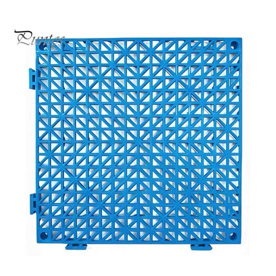 

Коврик для пола кухни с ажурным узором из саржи, без запаха, гибкий, легко устанавливаемый, большой коврик для душа внутри душа, коврик для ванной с легким сливом синий