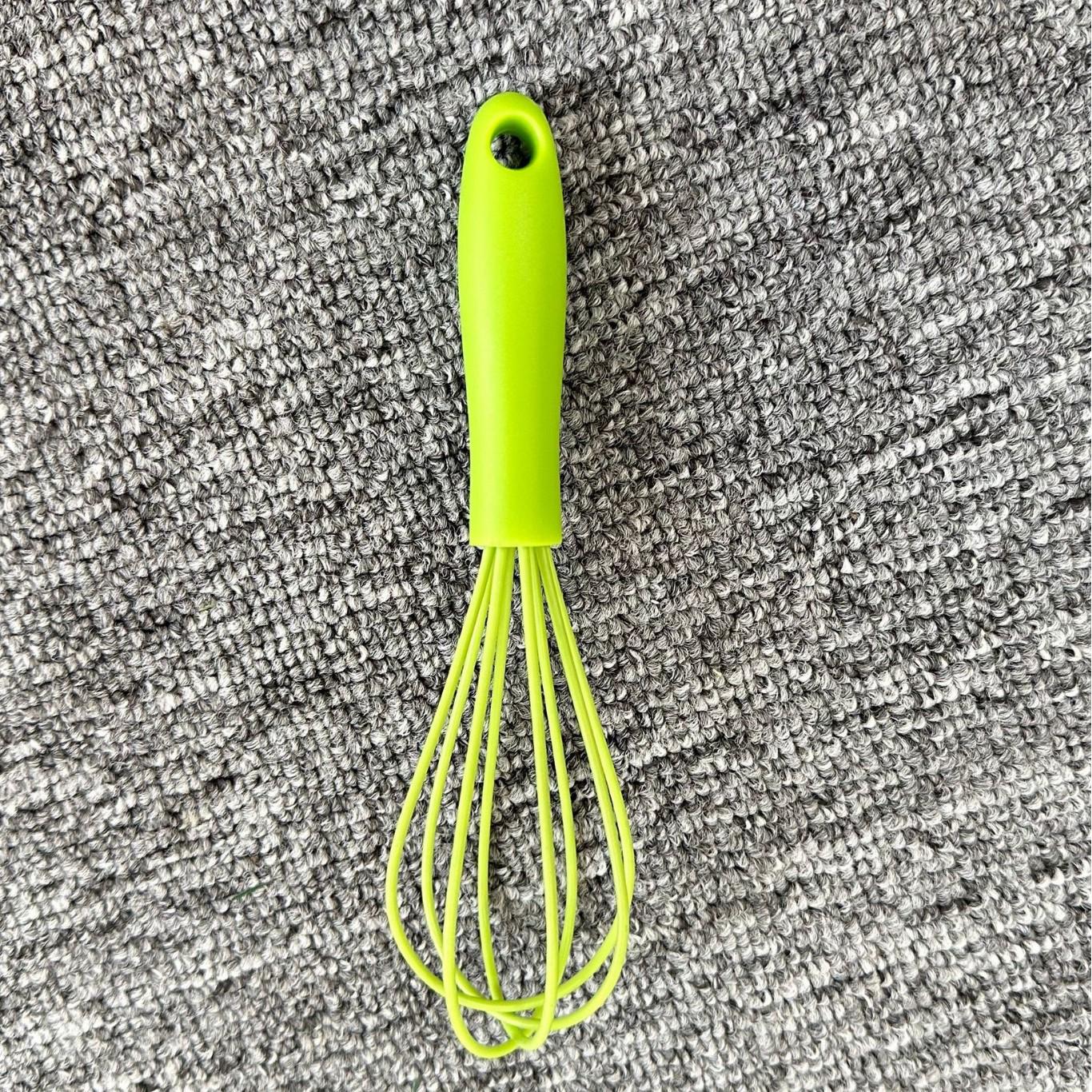 В наличии 6  Мини-силиконовый венчик с пластиковой ручкой для детей - Идеально подходит для взбивания сливок и яиц неоновый зеленый