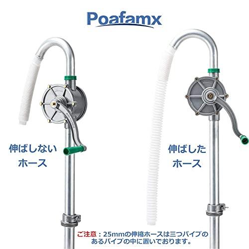 Poafamx Drum Oil Pump, Hand Rotary Type, 28L/min, Lightweight and Portable, Suitable for Diesel, Kerosene, and Heavy Oil, Easy to Use, Labor-Saving, A
