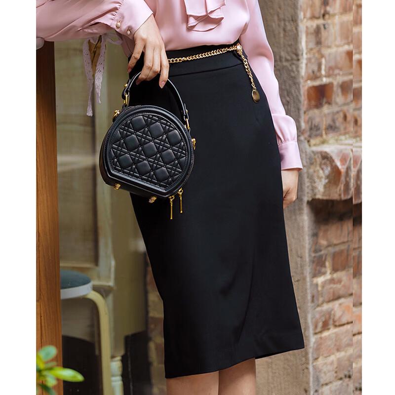 Teluoman Women s Professional Mid-Length Skirt M