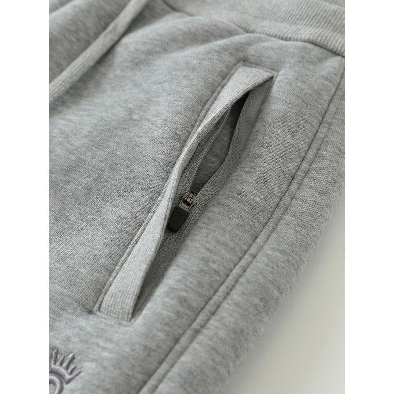 Super Thick Thermal Cashmere 2024 New Sweatpants Women's Fleece-lined Thick Track Pants Winter Gray Female Pants