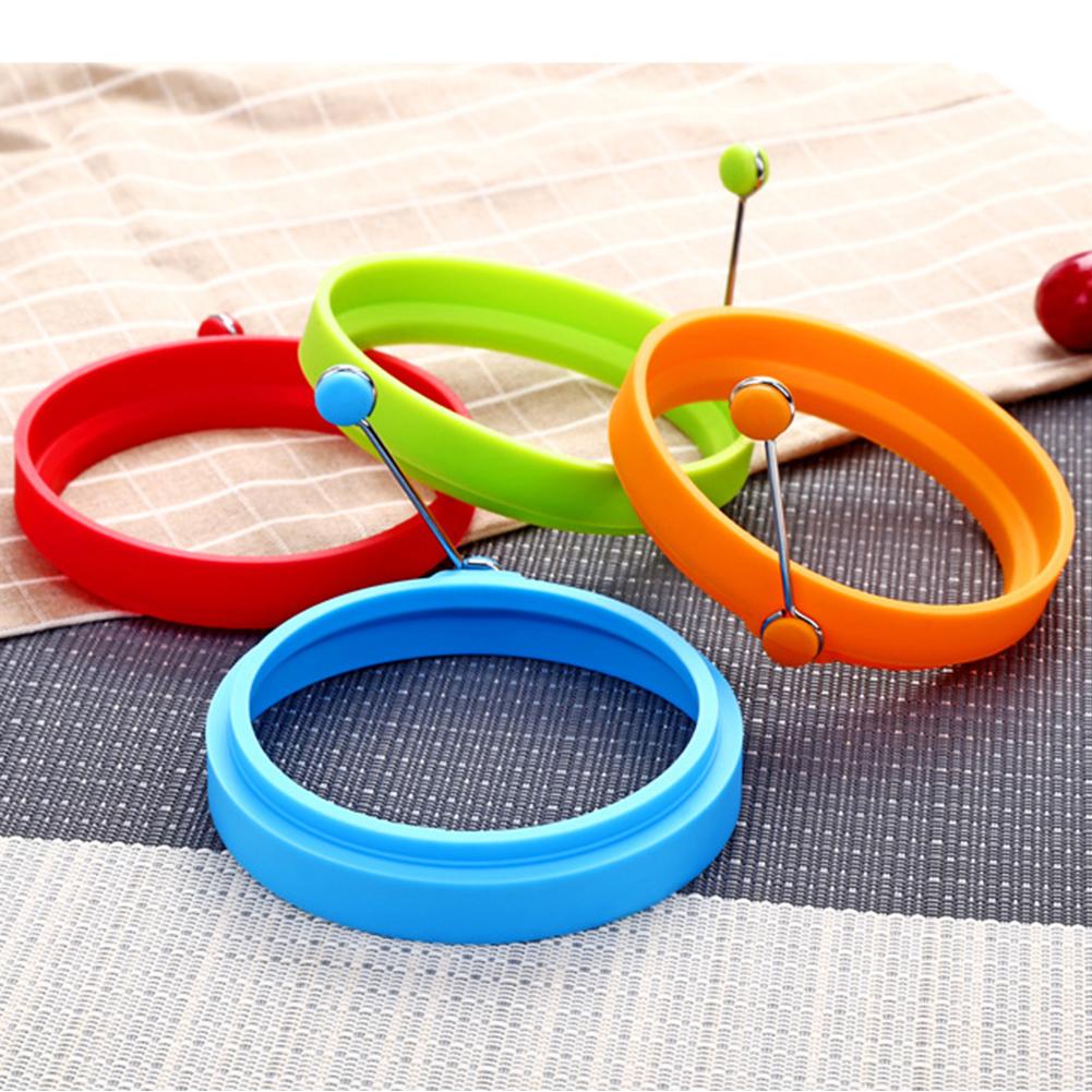 Silicone Egg Rings Omelette Maker Mold Non Stick Pancake Baking Mold Easy Clean Pancake Mould for Cooking Breakfast Frying Tool