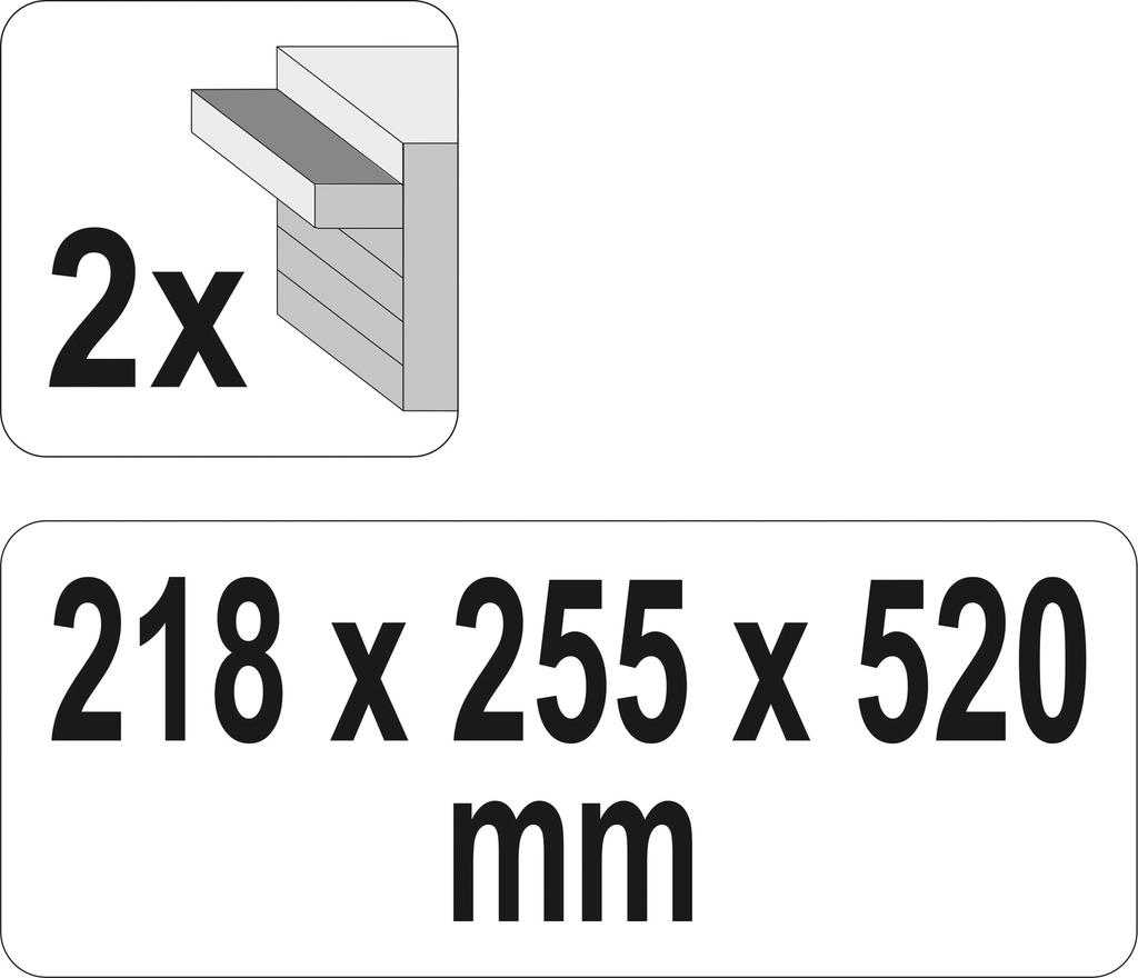 TOOL BOX 2 DRAWERS - YT-08872