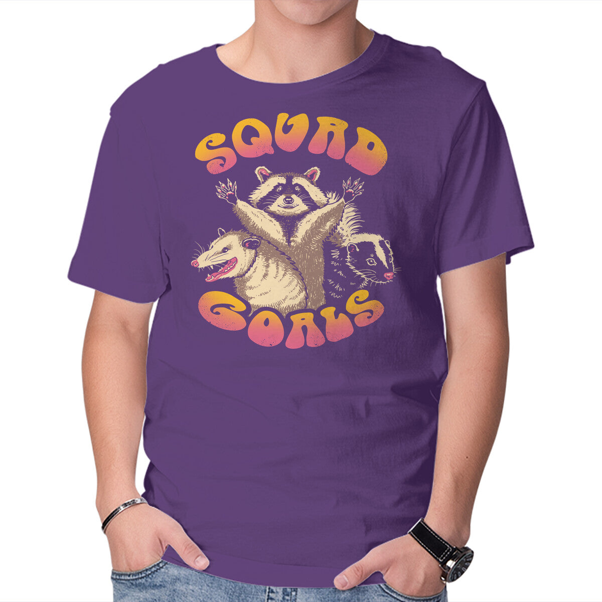 Unisex Crew Neck T-Shirt Forbidden Squad Graphic Short Sleeve Casual Tee XXL