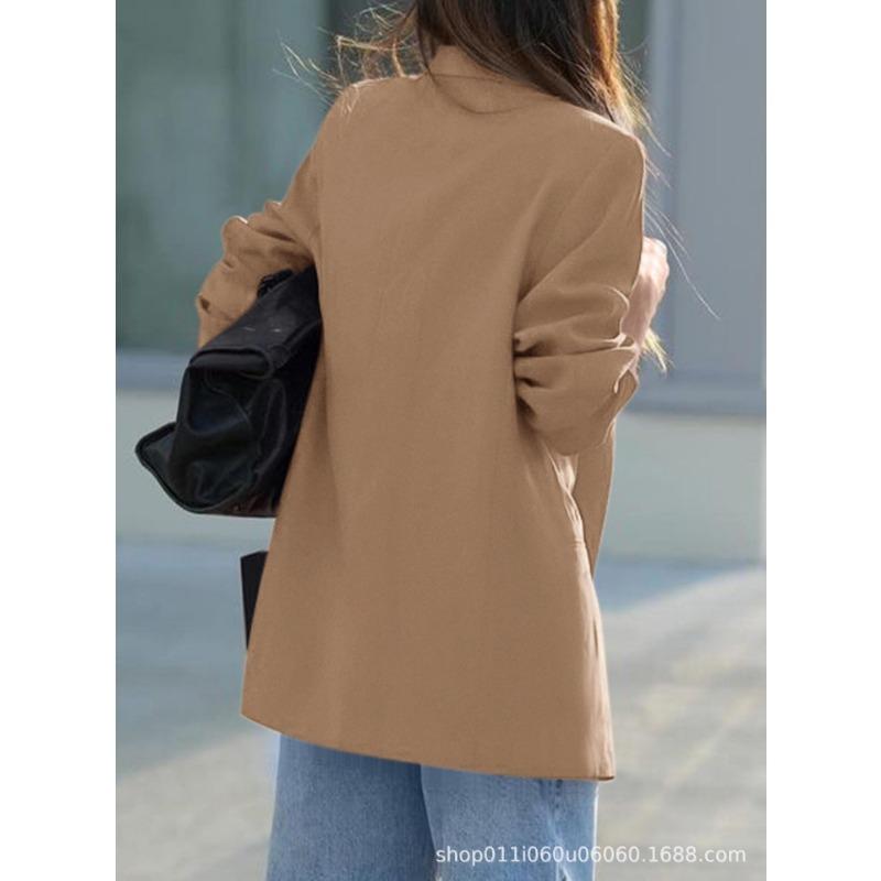 Women S Casual Loose Fit Blazer Commute Versatile Outerwear