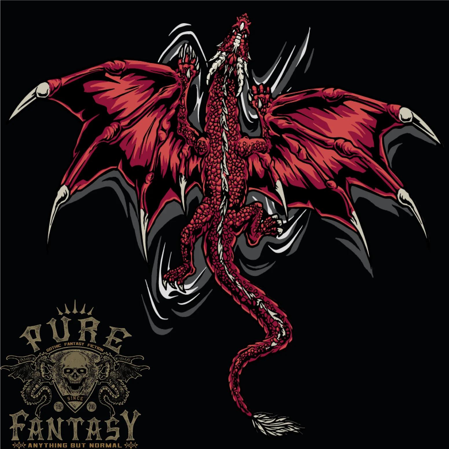 26 A Climbing Dragon Fantasy Mens T-Shirt 100% Cotton Unisex T-Shirt L