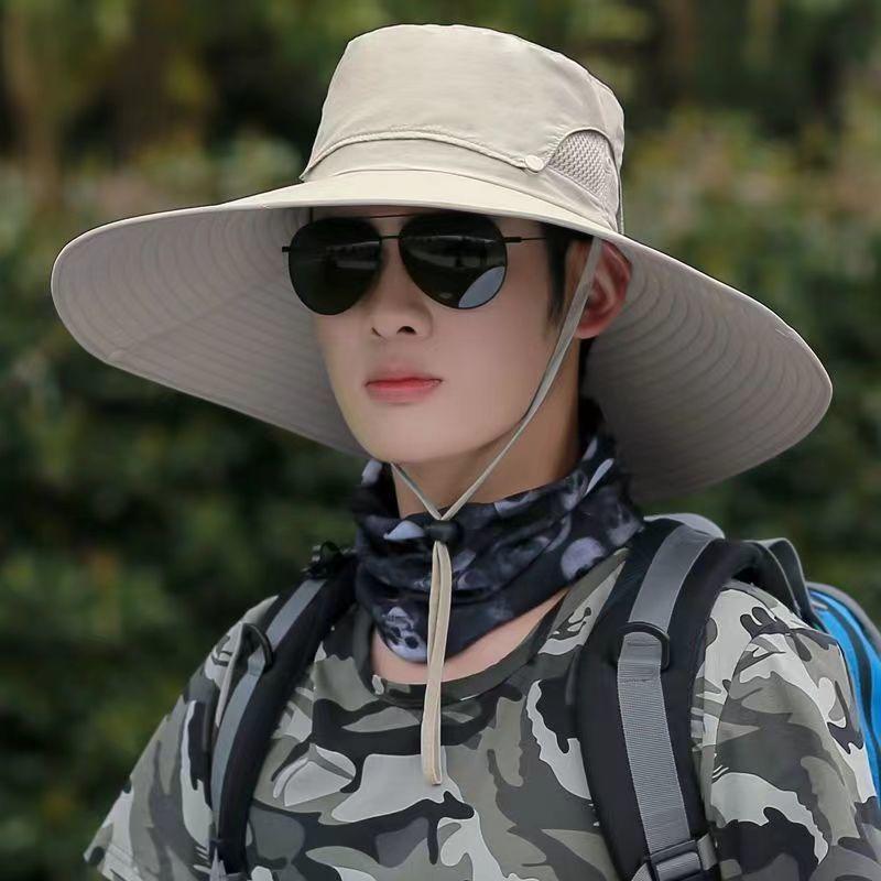 

Мужская кепка с козырьком от солнца, 15 см, с большими полями, закрывающими лицо, кепка для альпинизма и рыбалки, повседневная дышащая кепка для рыбалки хаки