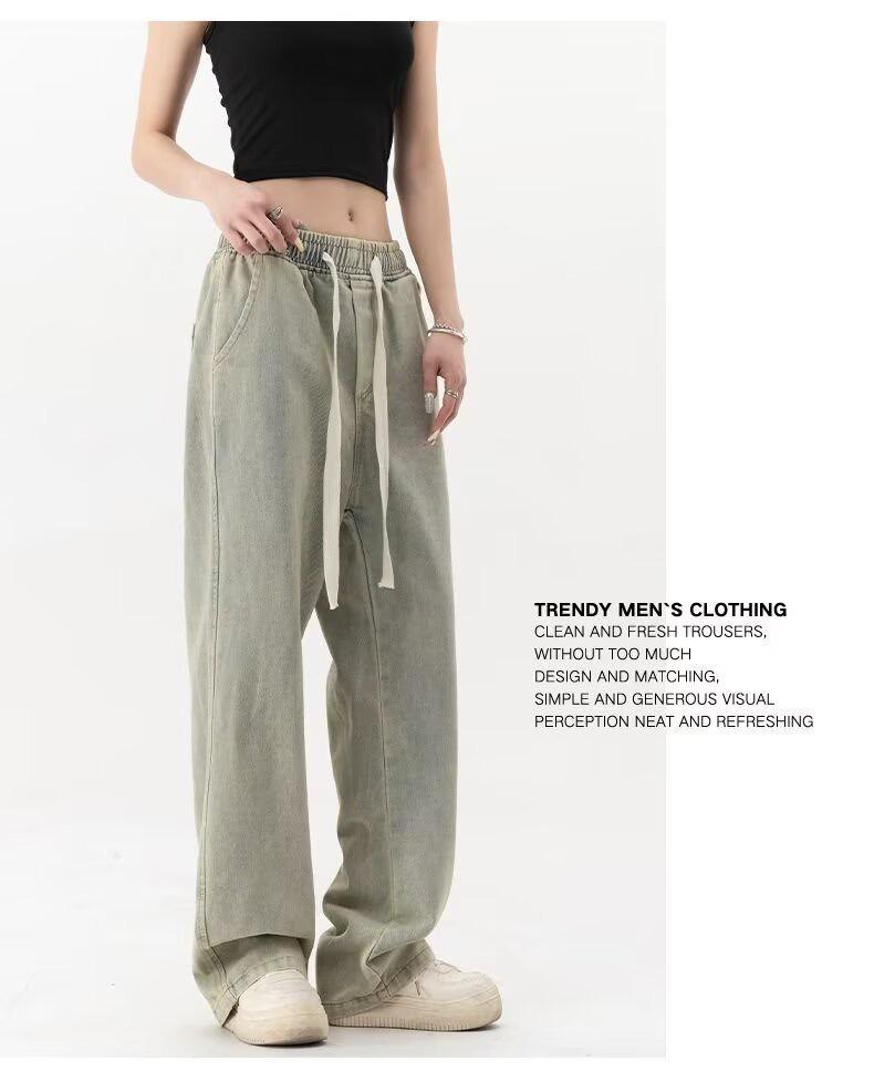 Unisex Thin Elastic Denim Jeans