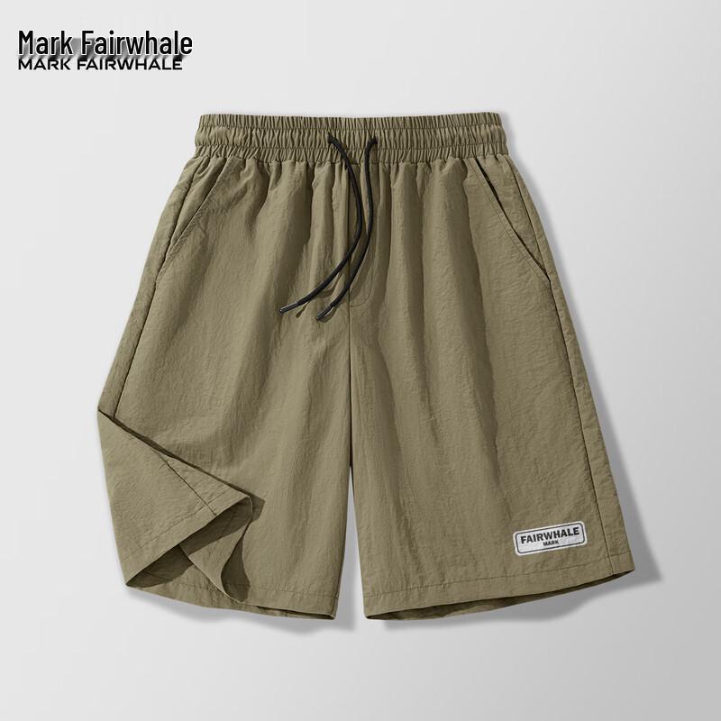 MARK FAIRWHALE Men s 2025 Summer Loose Fit Bermuda Shorts L