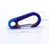 TISUR Small Titanium Carabiner Keychain for Men, Lightweight (Color: Large + D-Ring: Small)