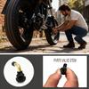 Tubeless Tire Valve Stem PVR70 8PCS Brass Stems Bent 90 Degree Angled Snap-In Black Rubber Base For Motorcycle Scooter ATV Go Kart Fits Tubeless Tire