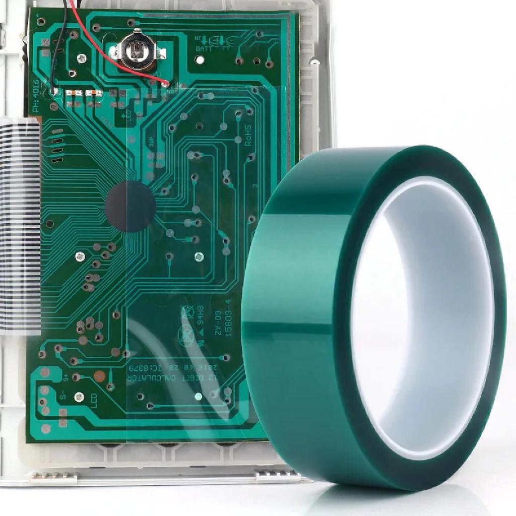 PET Film Tape High Temperature Green Heat Resistant PCB Solder SMT Plating Shield Insulation Protection
